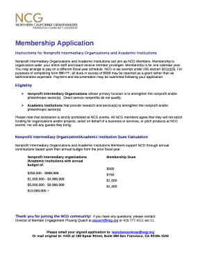 Instructions for Nonprofit Intermediary Organizations and Academic Institutions