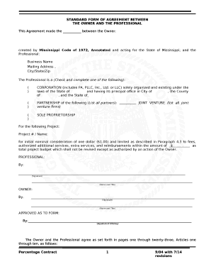 This Agreement made the between the Owner: