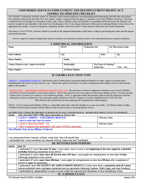 Except for employees separating, military services less than 31 days need not submit the above items mentioned