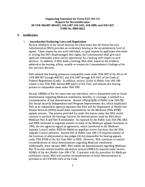 Section 205(b)(1) of the Social Security Act (Act) states that the Social Security Administration (SSA) provides an evidentiary hearing at the reconsideration level of appeal