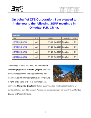 Please note: conference room will be only in Le Meridien Qingdao and Westin Qingdao