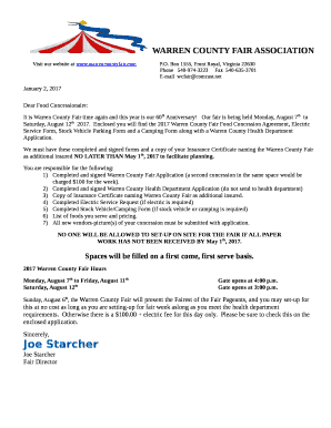 WARREN COUNTY FAIR ASSOCIATION