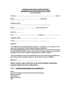 WORLD PADULESI ASSOCIATION