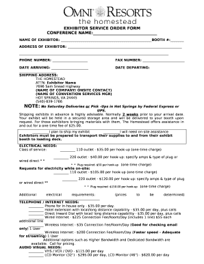 NAME OF EXHIBITOR: BOOTH #: