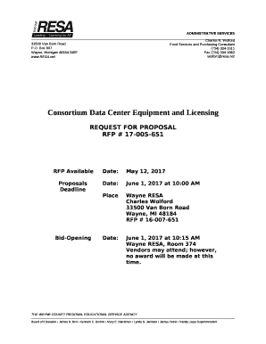 Consortium Data Center Equipment and Licensing