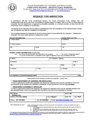 In accordance with the Texas Architectural Barriers Act, Texas Government Code, Chapter 469, and Administrative Rule 68