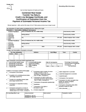 Effective September 1, 2003, use this 7/03 version of Form TP-584; previous versions may no longer be used