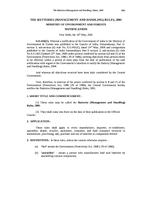 Whereas a notification of the Government of India in the Ministry of Environment & Forests was published in the Gazette of India, Extraordinary, Part II-section 3, sub-section (ii) vide No