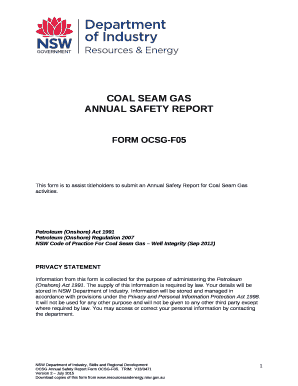 COAL SEAM GAS