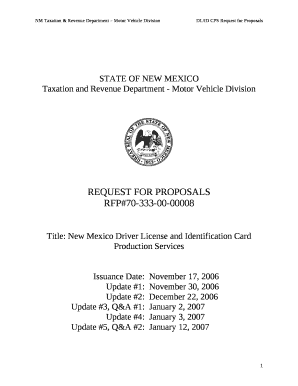 Taxation and Revenue Department - Motor Vehicle Division