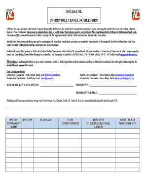 Weekly forms must be received by the Zone Coordinator before 3:00 pm on Wednesday of each week
