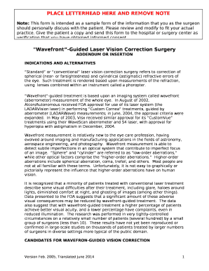 "Wavefront-Guided Laser Vision Correction Surgery