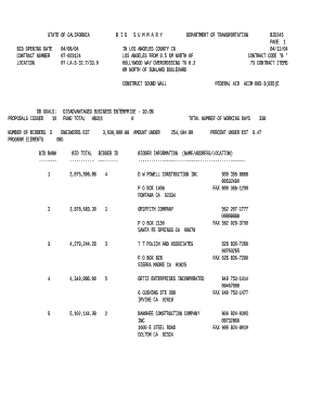 BID OPENING DATE04/08/04IN LOS ANGELES COUNTY IN04/12/04