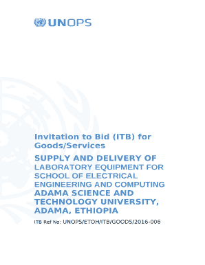 Subject: Invitation to Bids for the SUPPLY AND DELIVERY OF LABORATORY EQUIPMENT FOR SCHOOL OF ELECTRICAL ENGINEERING AND COMPUTING, ADAMA SCIENCE AND TECHNOLOGY UNIVERSITY, ADAMA, ETHIOPIA