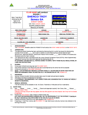 Moto Trials SA & Motorcycling SA logos to be inserted here