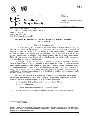 UNEP/CBD/SBSTTA/14/INF/36