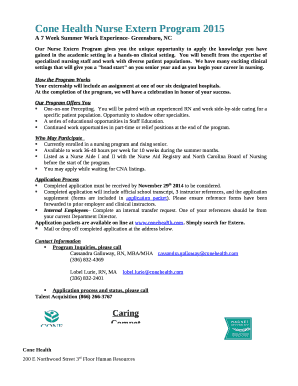 A 7 Week Summer Work Experience- Greensboro, NC