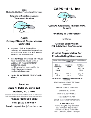 Clinical Addiction Professional Services