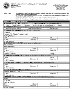 For a new permit, or permit modification, this form must be completed, signed, dated, and submitted to IDEM at least 180 days prior to the proposed commencement of operation