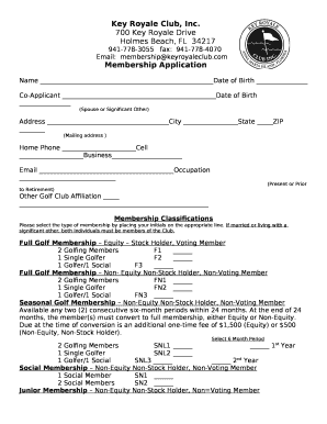 Key Royale Club, Inc Doc Template | pdfFiller