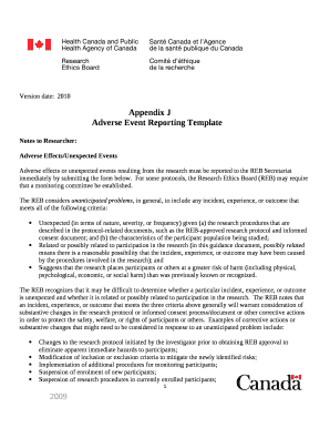 Notes to Researcher: