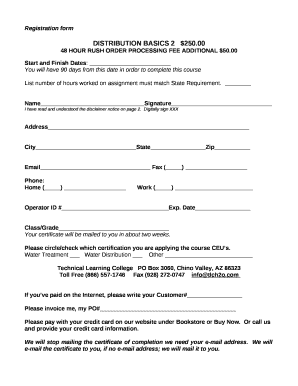 DISTRIBUTION BASICS 2$250