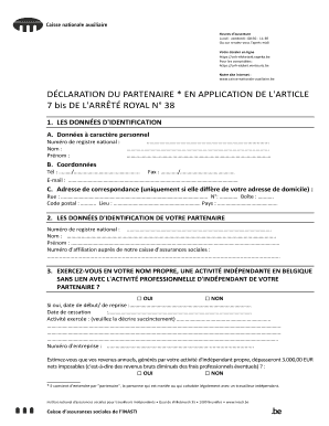 Belgium Partner Declaration Form