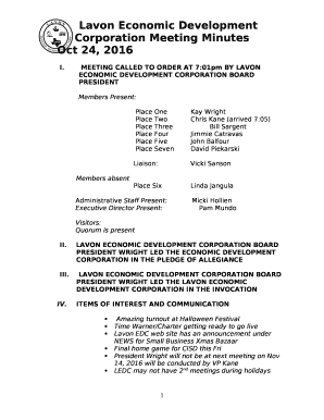 ECONOMIC DEVELOPMENT CORPORATION BOARD PRESIDENT