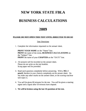 PLEASE DO NOT OPEN THIS TEST UNTIL DIRECTED TO DO SO