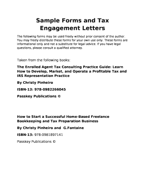 Sample Tax Engagement Letter from www.pdffiller.com