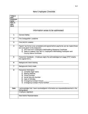 Date to start Work