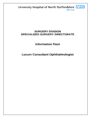 Surgical Division Job Pack Locum Consultant Oncoplastic Breast...