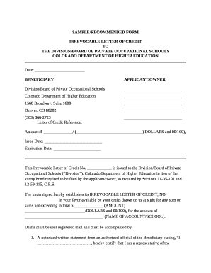 SAMPLE/RECOMMENDED FORM