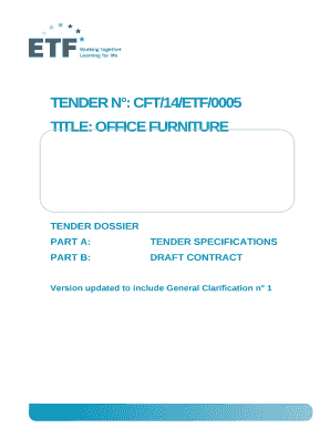 TENDER N: CFT/14/ETF/0005