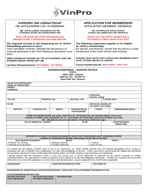 GE-AFFILEERDE LID: ALGEMEEN