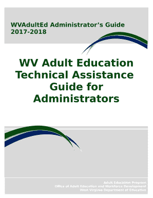 The West Virginia Adult Education (WVAdultEd) Program is funded by the Adult Education and Family Literacy Act, reauthorized on July 22, 2014 as Title II of the Workforce Innovation and Opportunity Act (WIOA)