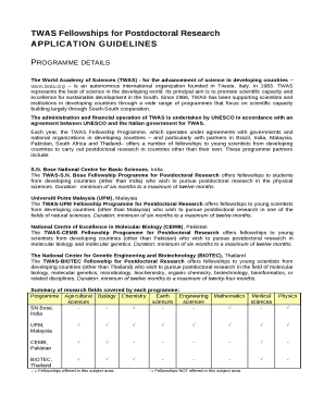 The World Academy of Sciences (TWAS) - for the advancement of science in developing countries www