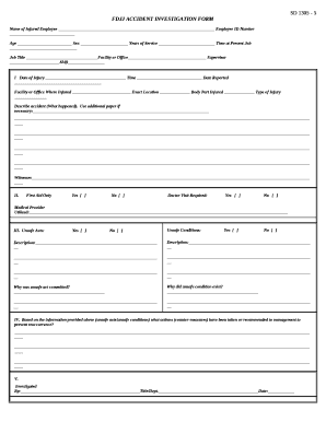 FDJJ ACCIDENT INVESTIGATION FORM