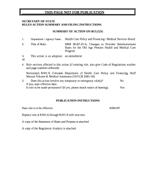 Administrative Rules of State Agencies - Colorado Secretary of State