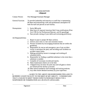 Contact Person:Pool Manager/Assistant Manager