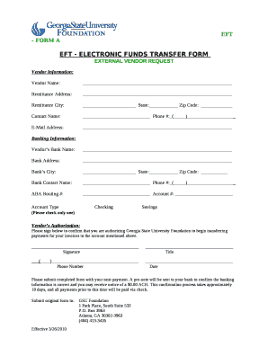 Eft Authorization Form Template DOC - Ebooks-kings.com
