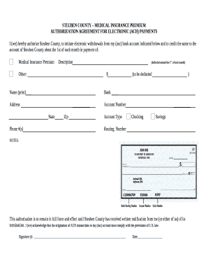 STEUBEN COUNTY MEDICAL INSURANCE PREMIUM