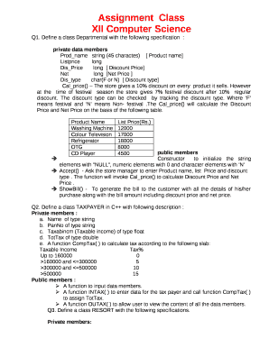 XII Computer Science