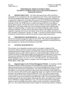 TECHNICAL SUPPORT FOR UTILITY HELICOPTER PROJECT MANAGERS OFFICE