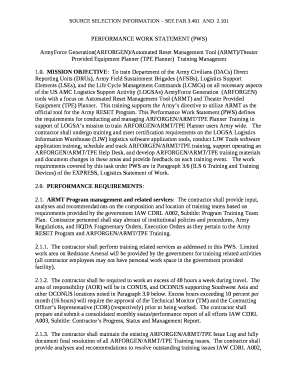 ArmyForce Generation(ARFORGEN)/Automated Reset Management Tool (ARMT)/Theater Provided Equipment Planner (TPE Planner)Training Managment