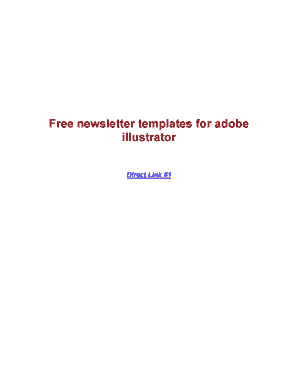Fillable Online DownloadFree newsletter templates for adobe illustrator ...