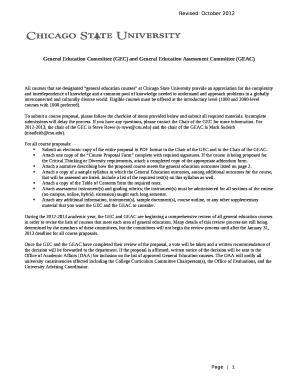 General Education Committee (GEC) and General Education Assessment Committee (GEAC)