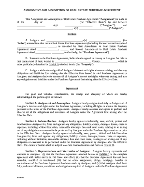 Purchase assignment agreement Purchase assignment agreement