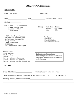 SMART TAP Assessment