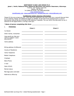 NORTHWEST ELDER LAW GROUP PLLC